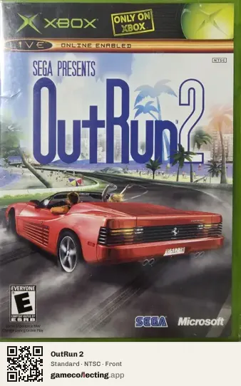 OutRun 2 Xbox, NTSC box front