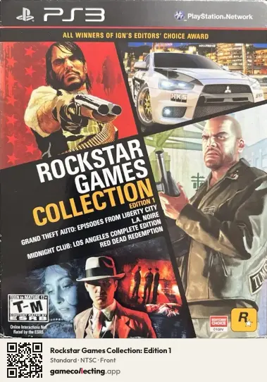 Rockstar Games Collection: Edition 1 PlayStation 3, NTSC box front