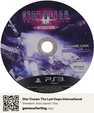 Star Ocean: The Last Hope International PlayStation 3, Asia disc