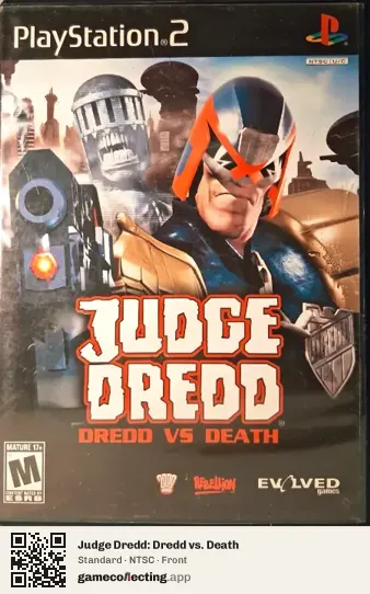 Judge Dredd: Dredd vs. Death PlayStation 2, NTSC box front