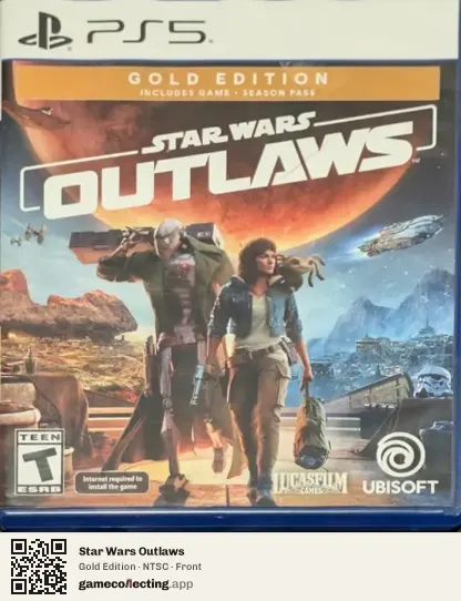 Star Wars Outlaws PlayStation 5, NTSC box front