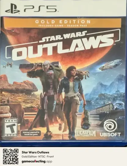Star Wars Outlaws PlayStation 5, NTSC box front
