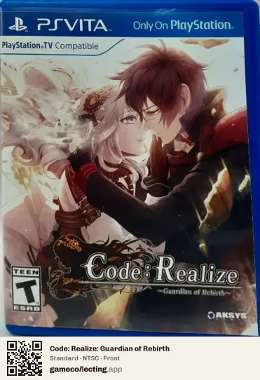 Code: Realize: Guardian of Rebirth PlayStation Vita, NTSC box front