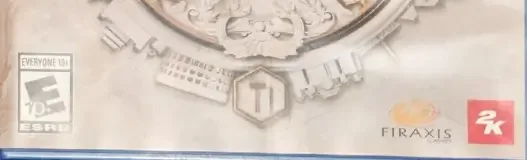 Sid Meier's Civilization VII, the ESRB box on its front