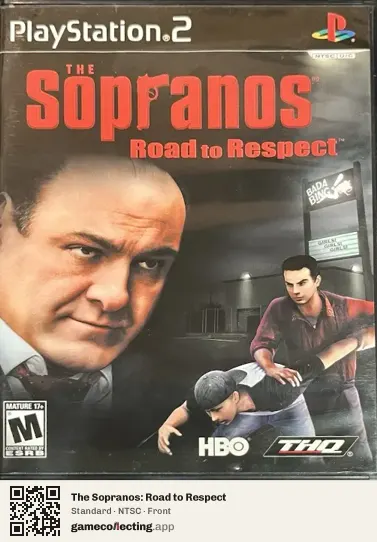 The Sopranos: Road to Respect PlayStation 2, NTSC box front