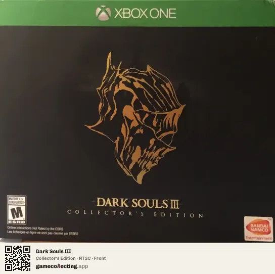 Dark Souls III Xbox One, NTSC box front