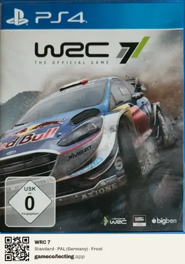 WRC 7 PlayStation 4, Germany box front