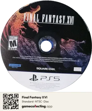 Final Fantasy XVI PlayStation 5, NTSC disc