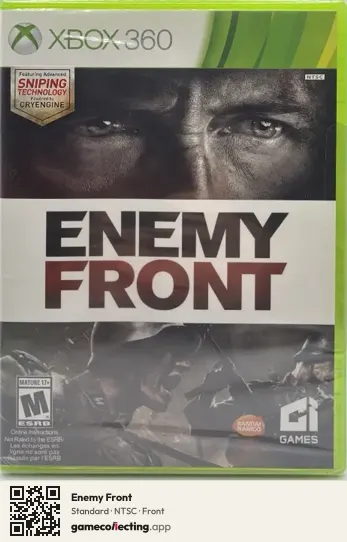 Enemy Front Xbox 360, NTSC box front