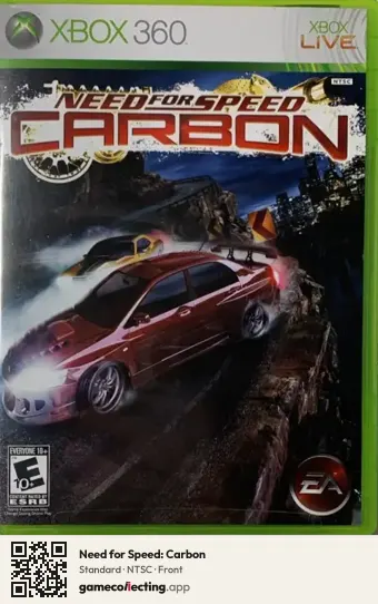 Need for Speed: Carbon Xbox 360, NTSC box front
