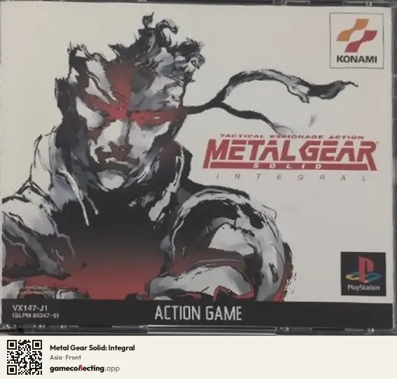 Metal Gear Solid: Integral PlayStation, Asia box front