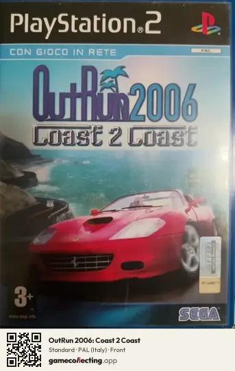 OutRun 2006: Coast 2 Coast PlayStation 2, Italy box front