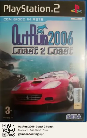 OutRun 2006: Coast 2 Coast PlayStation 2, Italy box front