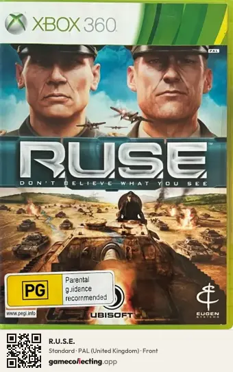 R.U.S.E. Xbox 360, United Kingdom box front
