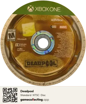 Deadpool Xbox One, NTSC disc