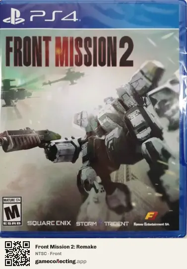 Front Mission 2: Remake PlayStation 4, NTSC box front