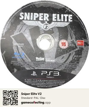 Sniper Elite V2 PlayStation 3, PAL disc