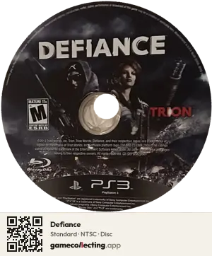 Defiance PlayStation 3, NTSC disc