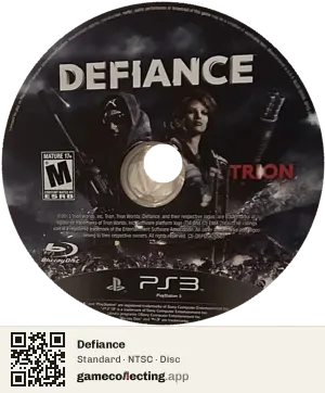 Defiance PlayStation 3, NTSC disc
