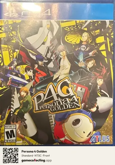 Persona 4 Golden PlayStation 4, NTSC box front