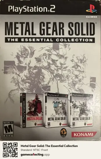 Metal Gear Solid: The Essential Collection PlayStation 2, NTSC box front