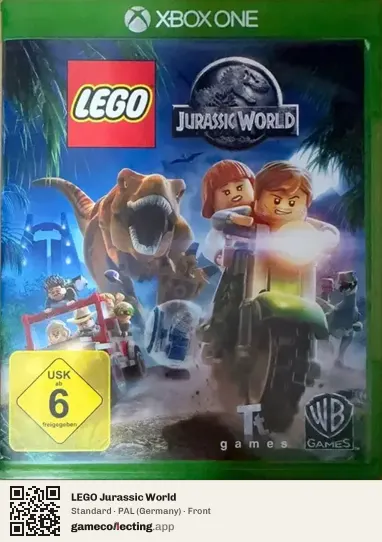 LEGO Jurassic World Xbox One, Germany box front