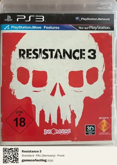 Resistance 3 PlayStation 3, Germany box front