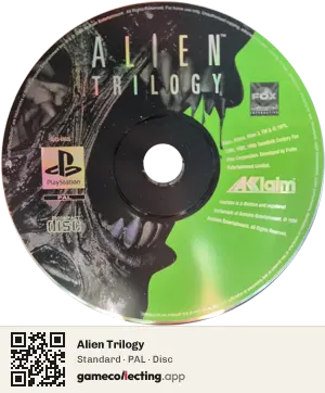 Alien Trilogy PlayStation, PAL disc