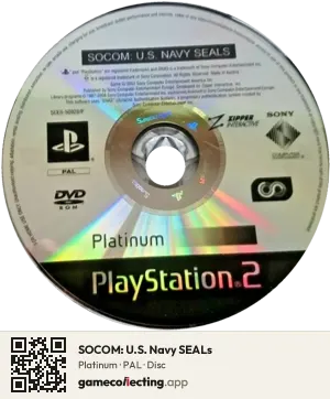 SOCOM: U.S. Navy SEALs PlayStation 2, PAL disc