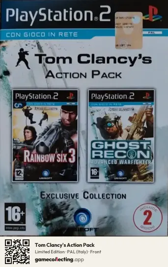 Tom Clancy's Action Pack PlayStation 2, Italy box front
