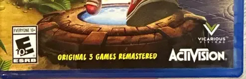 Crash Bandicoot N. Sane Trilogy, the ESRB box on its front