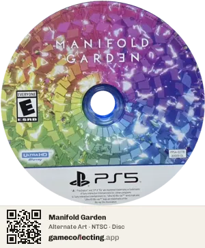 Manifold Garden PlayStation 5, NTSC disc