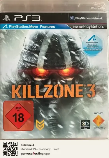 Killzone 3 PlayStation 3, Germany box front