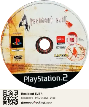 Resident Evil 4 PlayStation 2, PAL disc
