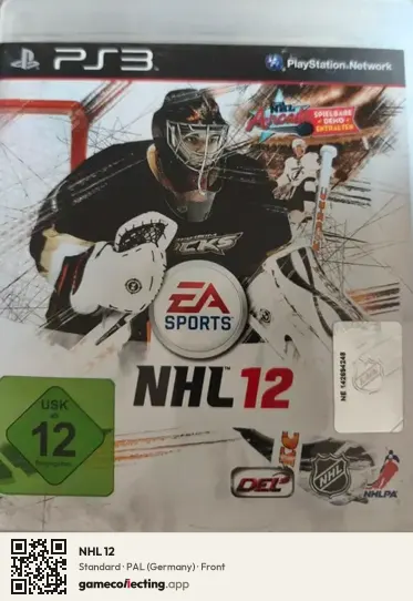 NHL 12 PlayStation 3, Germany box front