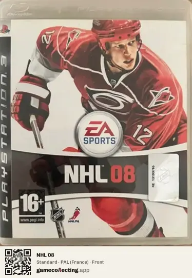 NHL 08 PlayStation 3, France box front