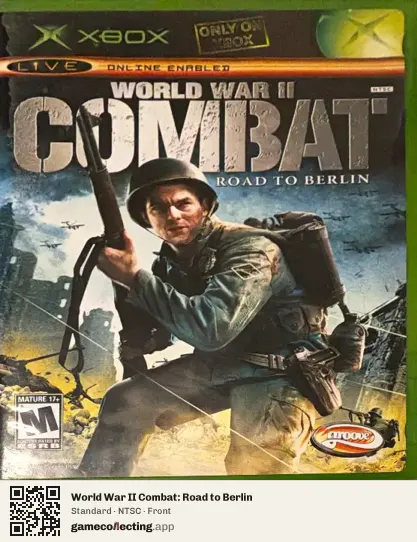 World War II Combat: Road to Berlin Xbox, NTSC box front