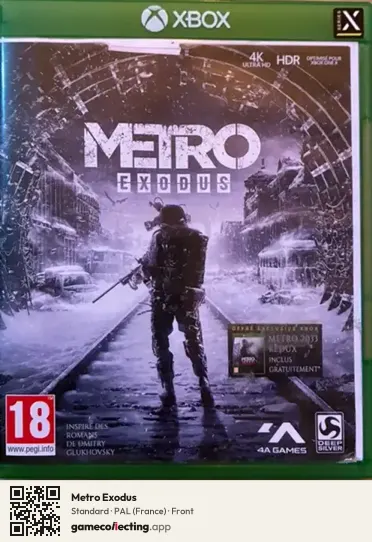 Metro Exodus Xbox One, France box front
