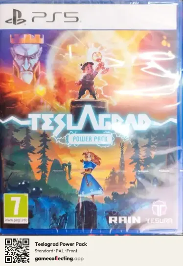 Teslagrad Power Pack PlayStation 5, PAL box front