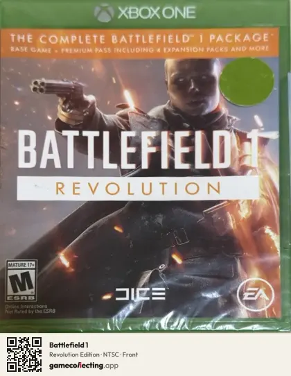 Battlefield 1 Xbox One, NTSC box front