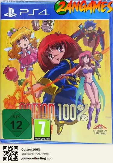 Cotton 100% PlayStation 4, PAL box front
