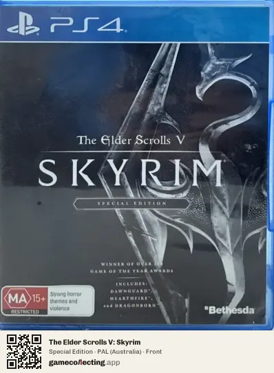The Elder Scrolls V: Skyrim PlayStation 4, Australia box front