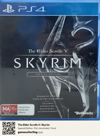 The Elder Scrolls V: Skyrim PlayStation 4, Australia box front