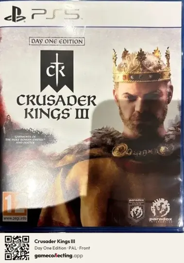 Crusader Kings III PlayStation 5, PAL box front