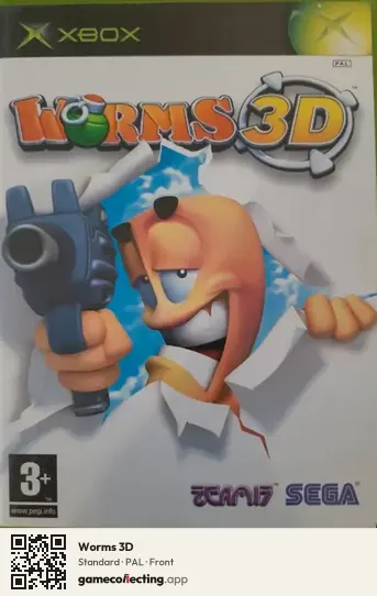 Worms 3D Xbox, PAL box front