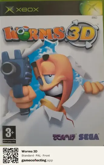 Worms 3D Xbox, PAL box front