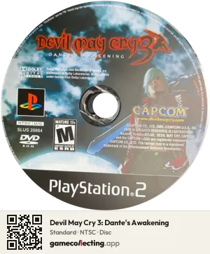 Devil May Cry 3: Dante's Awakening PlayStation 2, NTSC disc