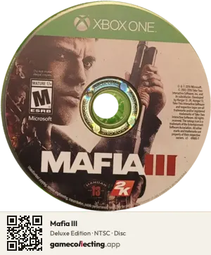 Mafia III Xbox One, NTSC disc