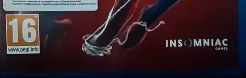Marvel's Spider-Man, the PEGI square on its front
