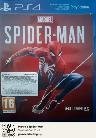 Marvel's Spider-Man PlayStation 4, PAL box front